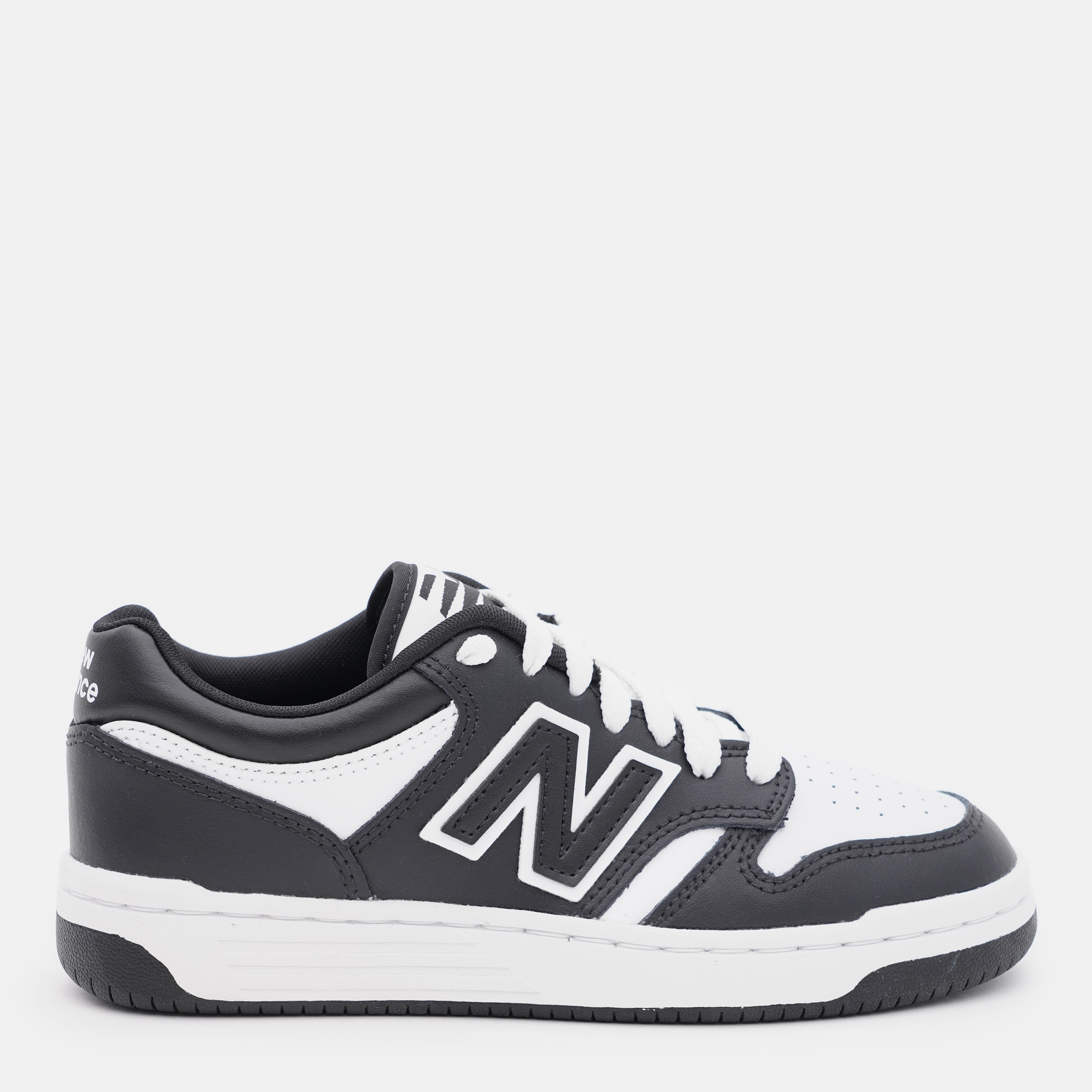 Акція на Підліткові кросівки для хлопчика New Balance GSB480BW 37 (4.5) Чорний/Білий від Rozetka