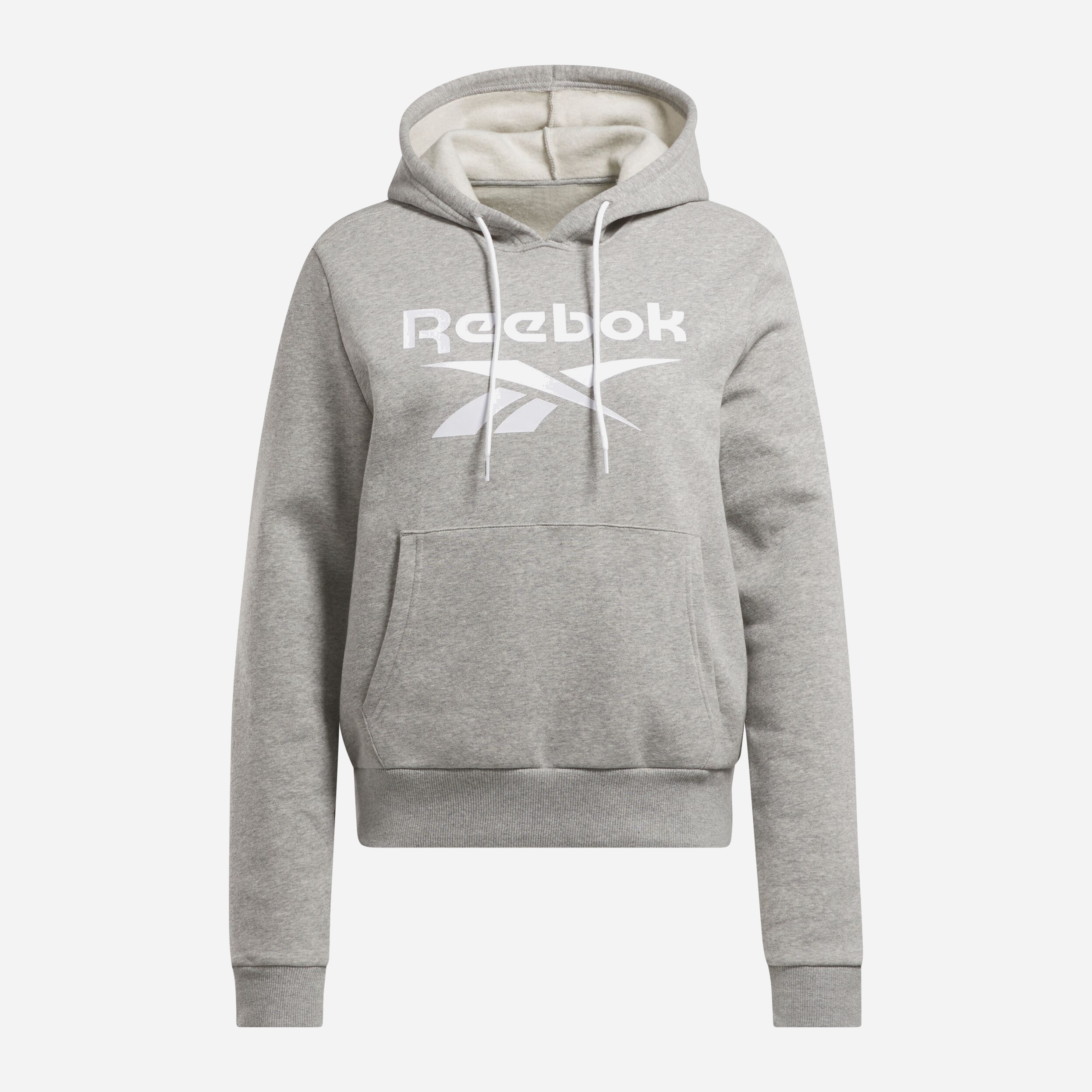 Акція на Худі утеплене жіноче Reebok Identity Big Logo Fleece Hoodie 100071917 XS Сіре від Rozetka