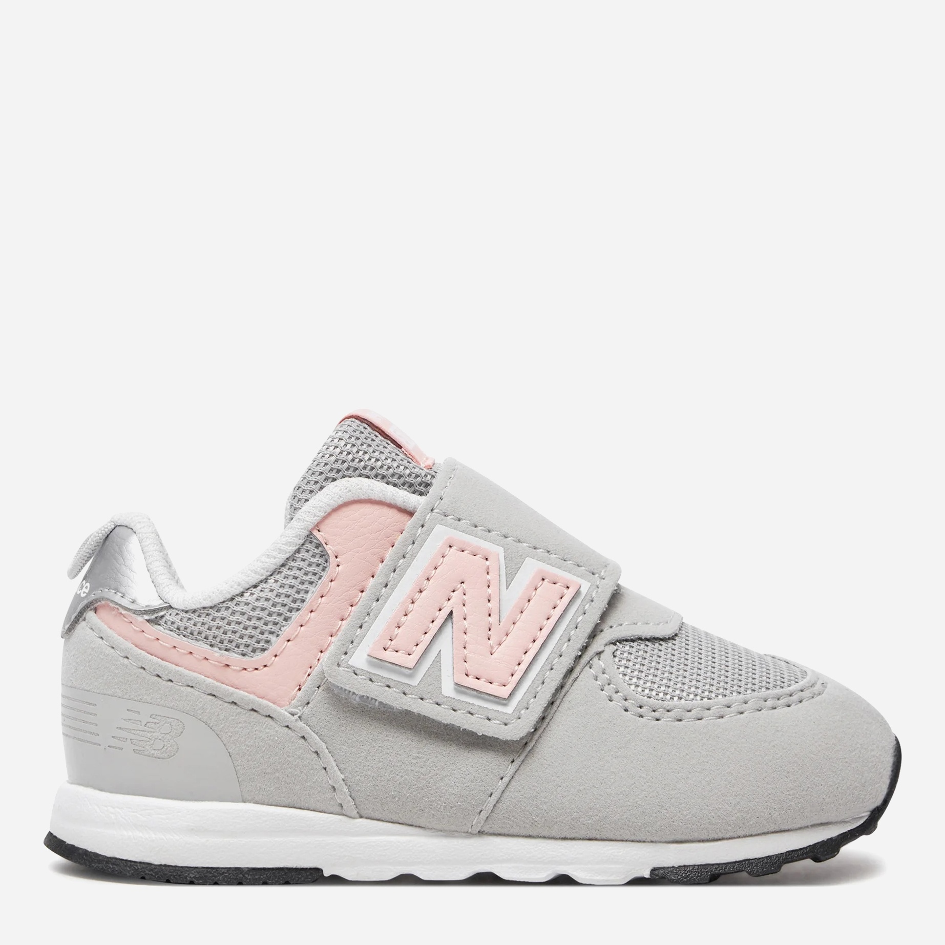 Акція на Дитячі кросівки для дівчинки New Balance 574 NW574PK 27.5 (10) Сірі з рожевим від Rozetka