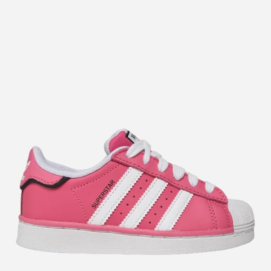 Акція на Дитячі кеди для дівчинки adidas Originals Superstar C IE0857 28.5  Рожеві від Rozetka