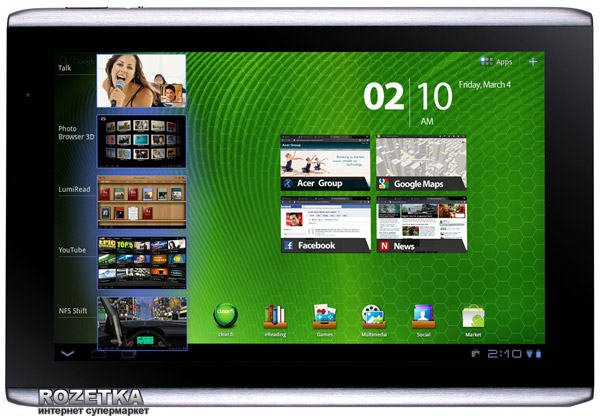 Acer iconia tab a501 настройка 3g