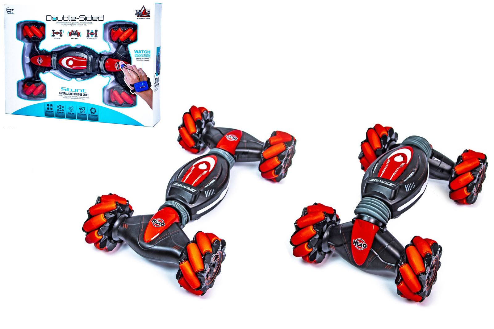 

Багги на радиоуправлении "Stunt Car" Willesu Toys 38х23х9 см (det0004153) Красный