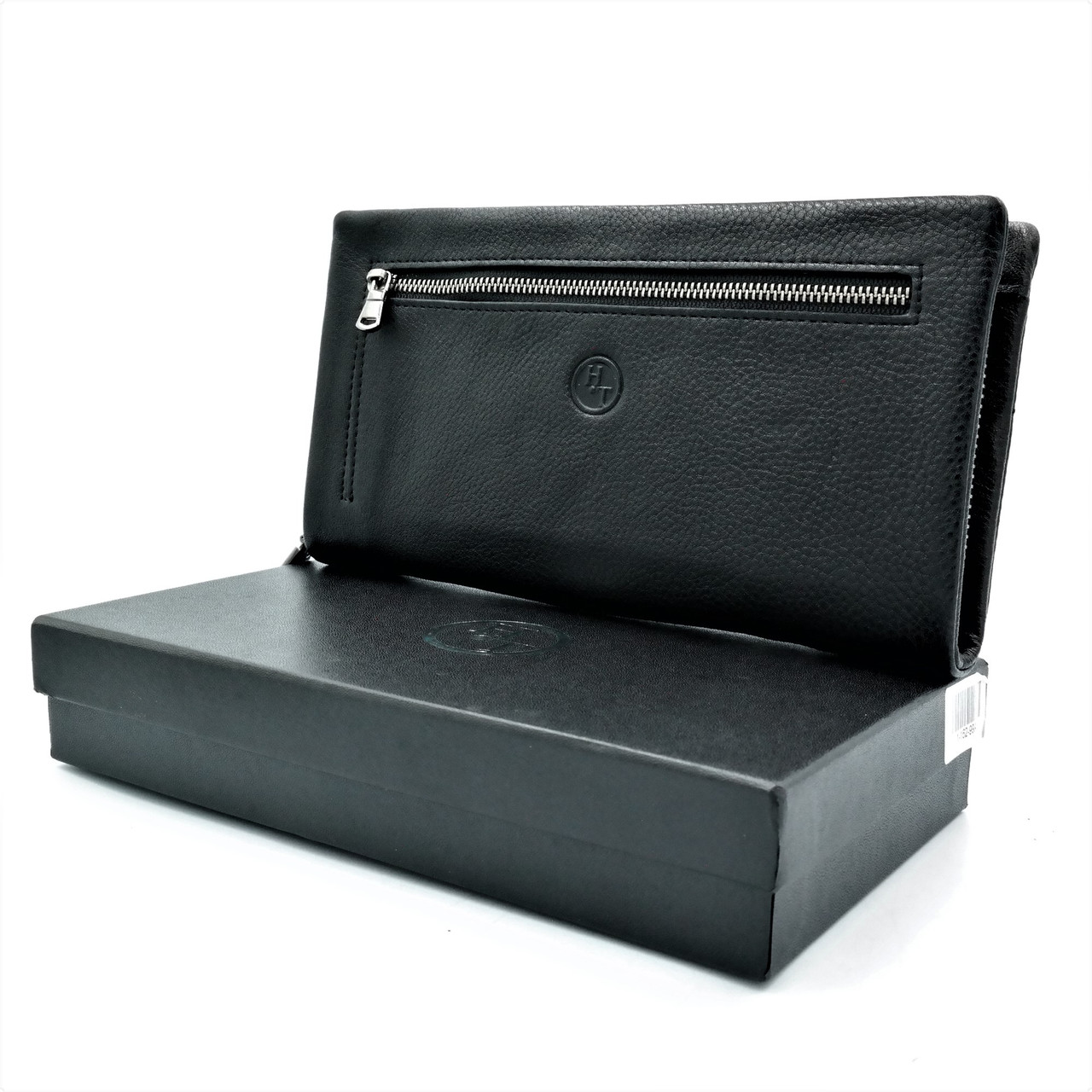 

Кожаный клатч-кошелек мужской H.T.Leather 21,5х11,5х3,5 см Черный