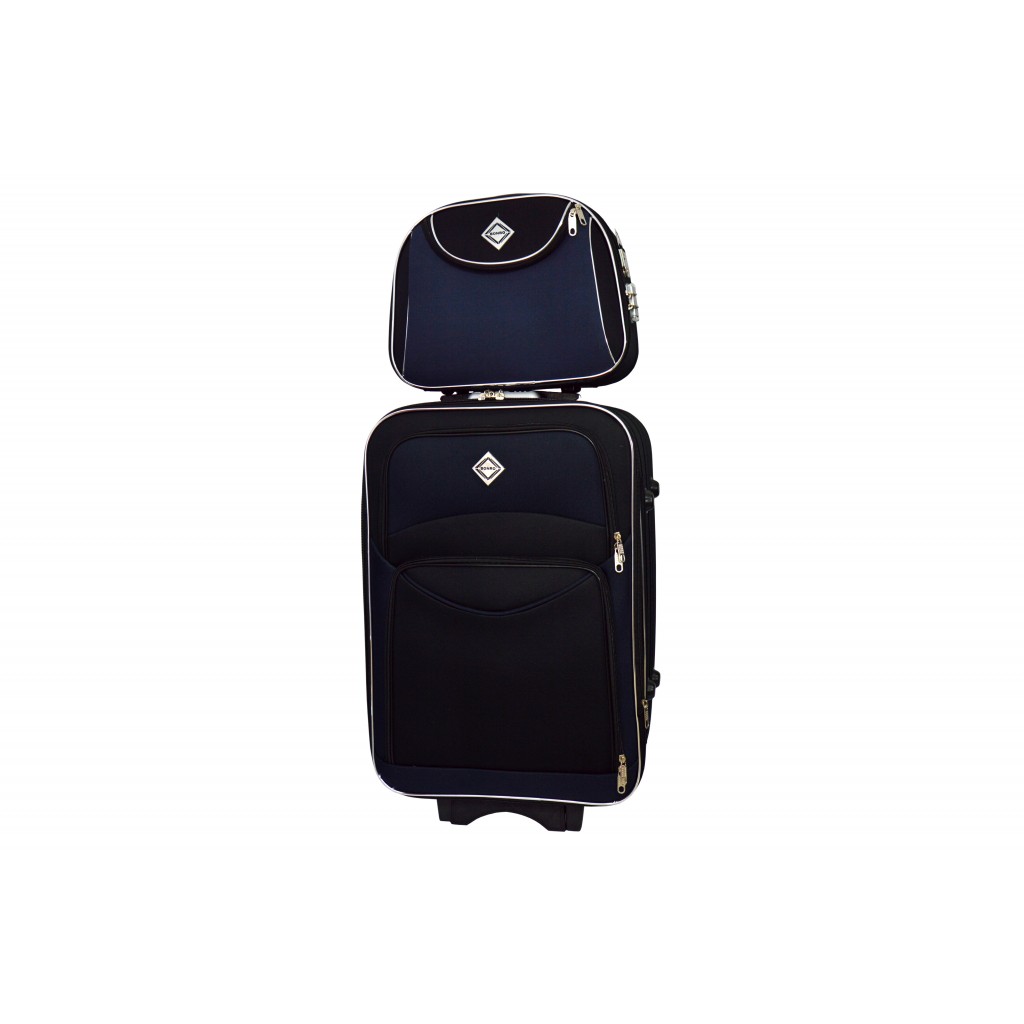 

Комплект чемодан и кейс Bonro 55х39х20 см (sum0009763) Черно-синий