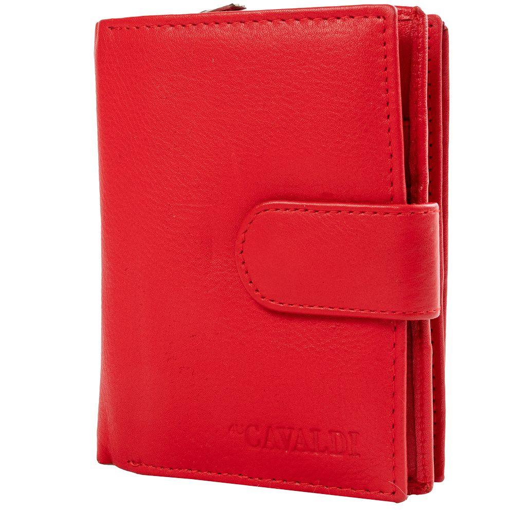 

Женский кожаный кошелек 4U Cavaldi 9,5х12х2,5 см Красный