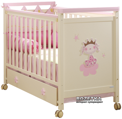 Кроватка детская Micuna PRINCESSE WHITE/PINK – фото, отзывы ...