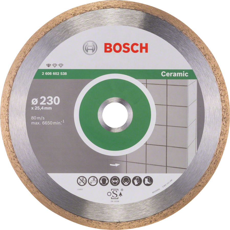 Диск алмазный отрезной Bosch Professional for Ceramic 230 x 25.4 мм ...