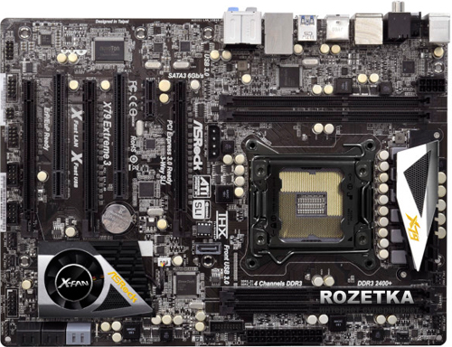 Материнская плата ASRock X79 Extreme3 (s2011, Intel X79, 3 х PCI-Ex16 ...