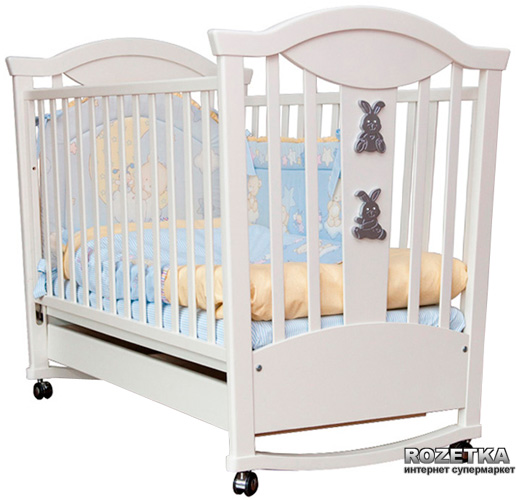 Кровать-качалка MyBaby Glamour Bunny Ваниль (050303/03) – фото, отзывы ...