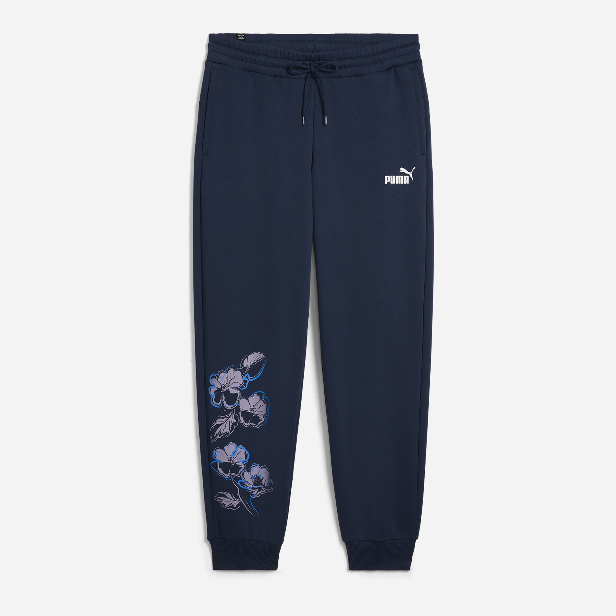 Акція на Спортивні штани жіночі Puma Ess + Floral Vibes Sweatpants FL 68602914 S Темно-сині від Rozetka