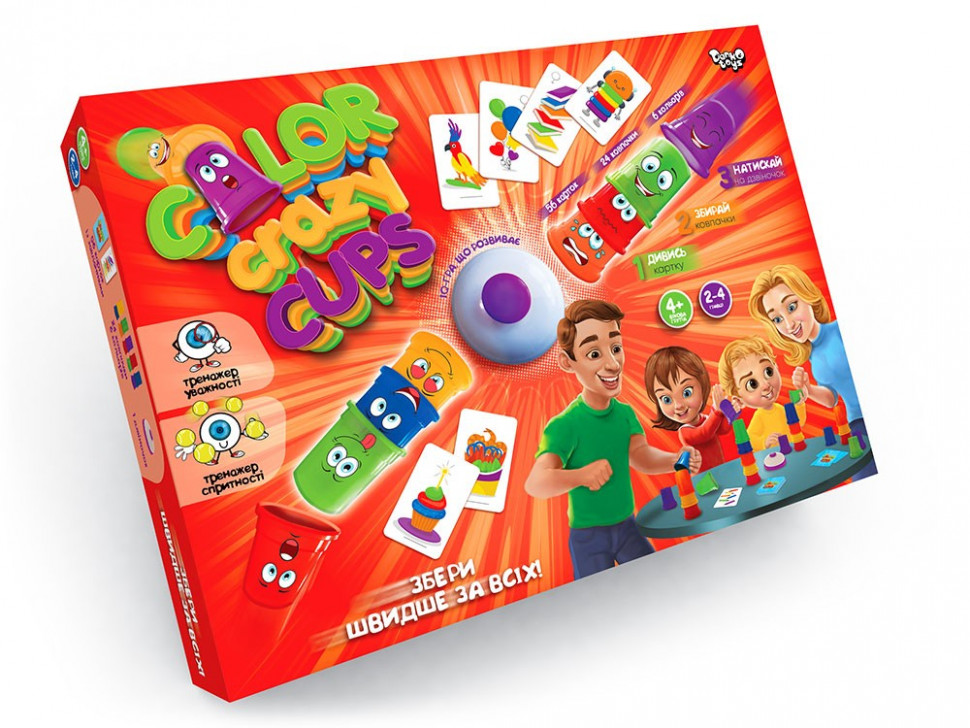 

Настолшьная развлекательная игра "Color Crazy Cups" укр. CCC-01-01U