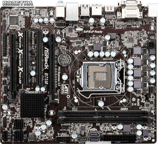 Материнская плата ASRock B75M R2.0 (s1155, Intel B75, PCI-Ex16) – фото ...