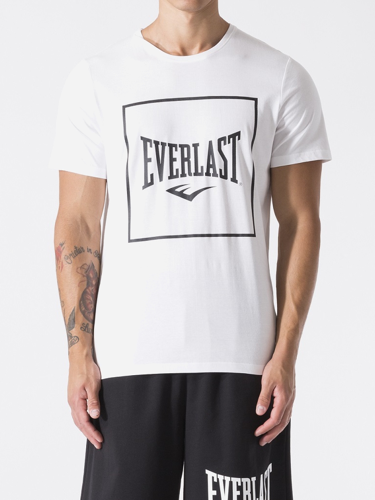 Акція на Футболка бавовняна довга чоловіча Everlast 37M291J86-1100 L Біла від Rozetka