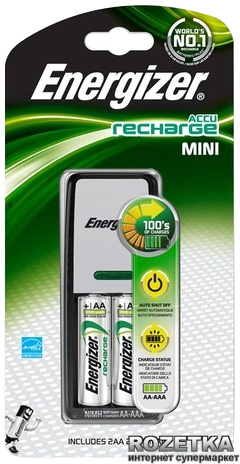 Зарядное устройство Energizer Mini Charger + 2 АА 2000 mАh ...