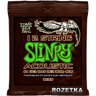 

Ernie Ball 12-String Slinky Acoustic Phosphor Bronz (P02153)