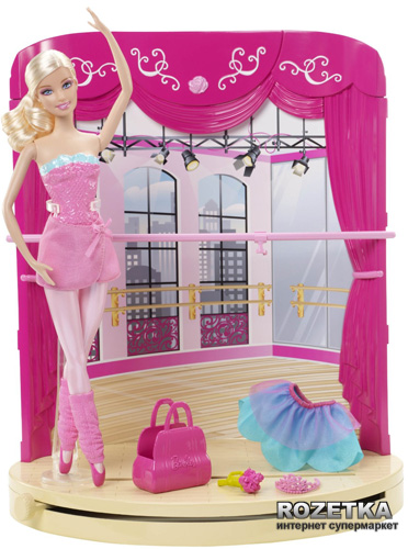 Набор Барби "Тренировка" из м/ф "Барби: Розовые туфельки" Barbie (У8517 ...