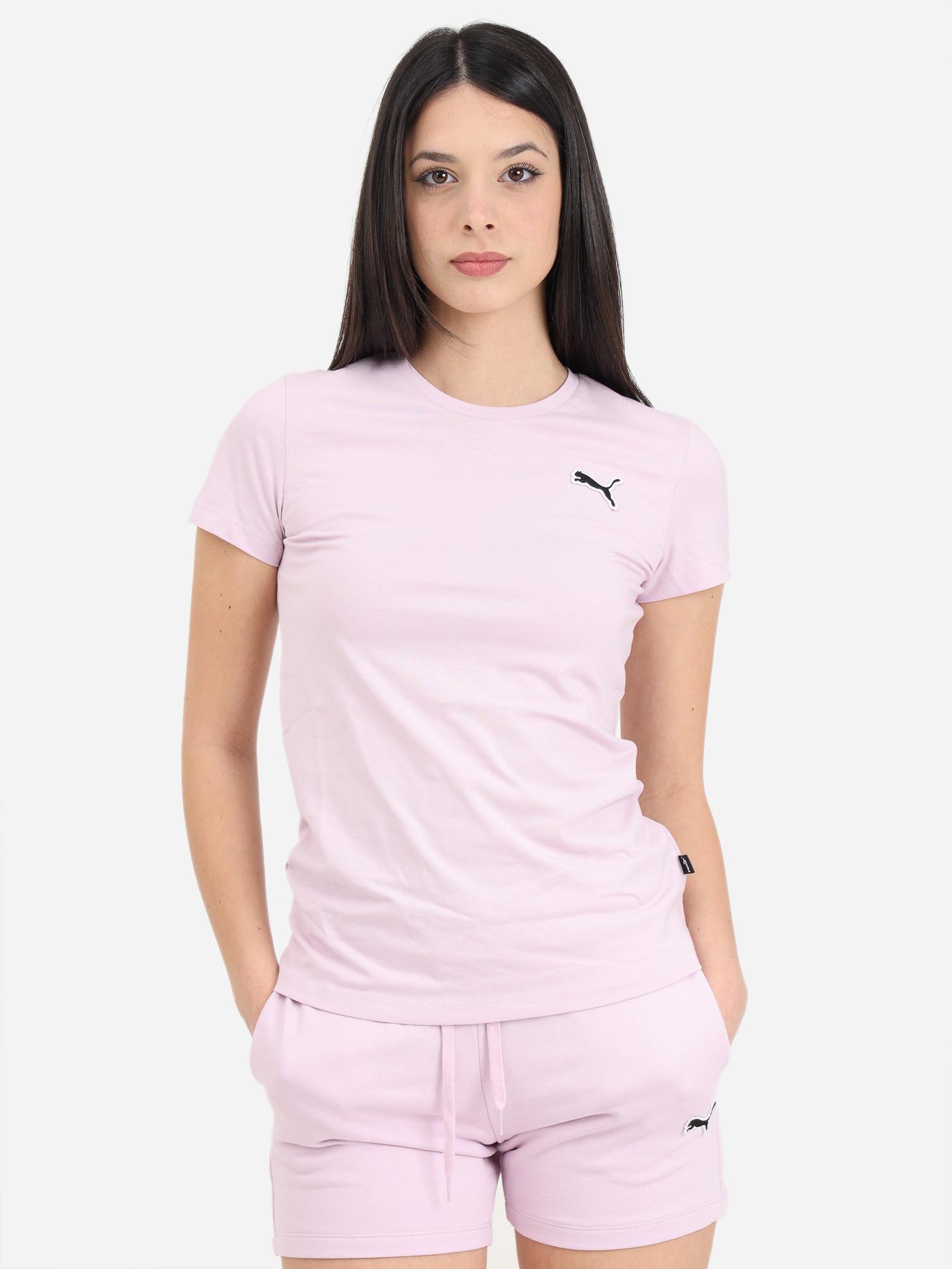 Акція на Футболка бавовняна довга жіноча Puma BETTER ESSENTIALS Tee 67598660 S Grape Mist від Rozetka