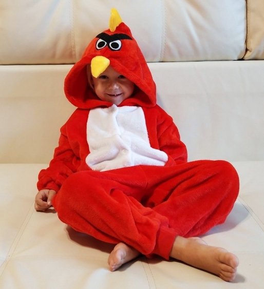 

Пижама Kигуруми детская (комбинезон) Энгри Бердс Angry Birds на рост 135-140 см Kigurumi Dongwushuiyi 3944