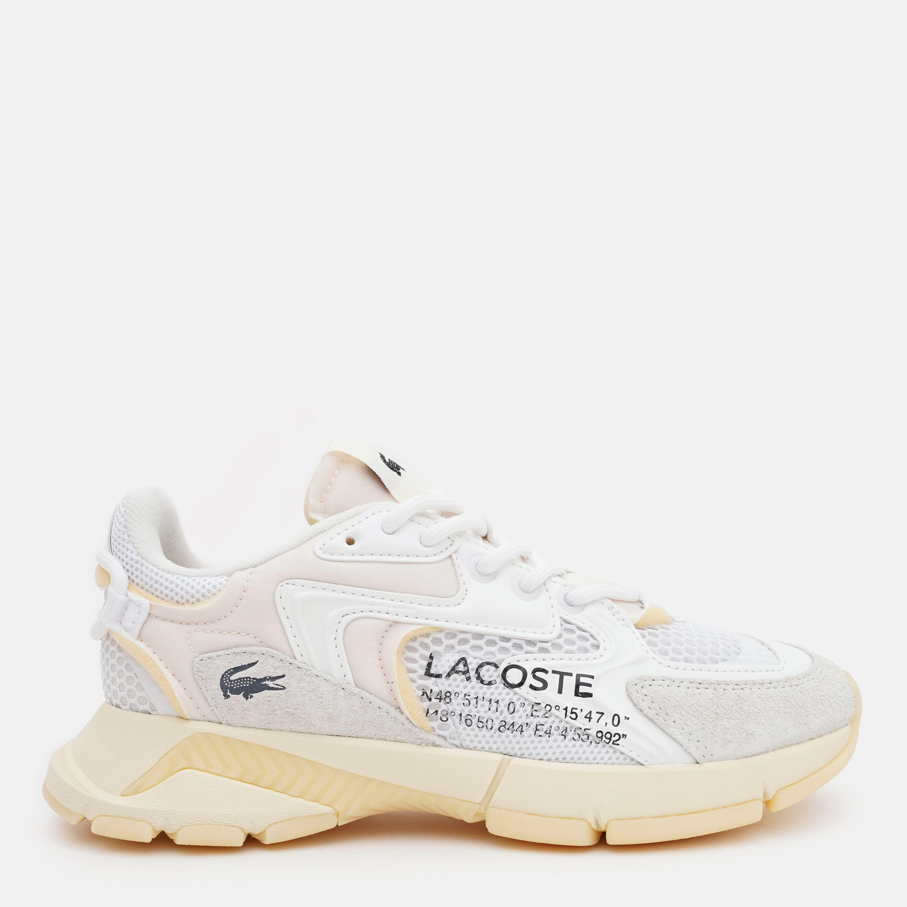 Акція на Жіночі кросівки Lacoste L003 748SFA0081-2H8 37 (T4) 23.8 см Wht/Lt Ylw від Rozetka