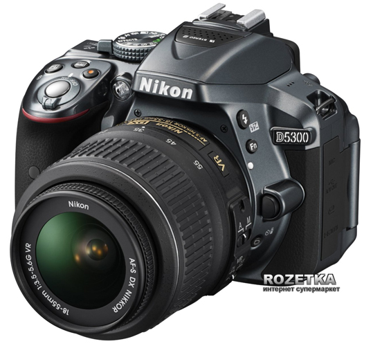 Фотоаппарат Nikon D5300 18-55mm VR Kit (VBA370K001) официальная ...