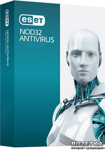 Антивирус ESET NOD32 Antivirus 7 на 12 месяцев, для 2 ПК Коробочная ...