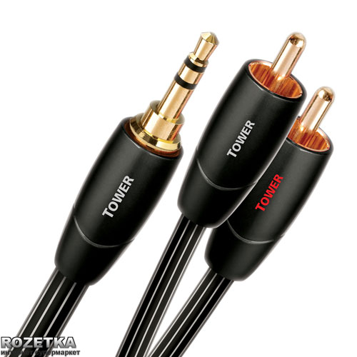 

Инсертный кабель AudioQuest Tower 2.0 м 3.5 мм (mini-jack) - 2 RCA (A0330002)