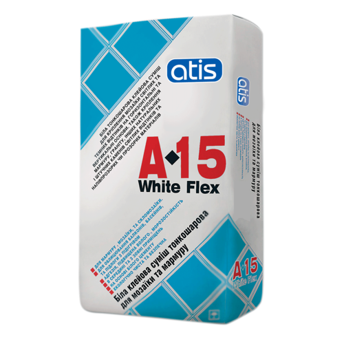 

Клей для плитки Atis A-15 Wite Flex 10кг