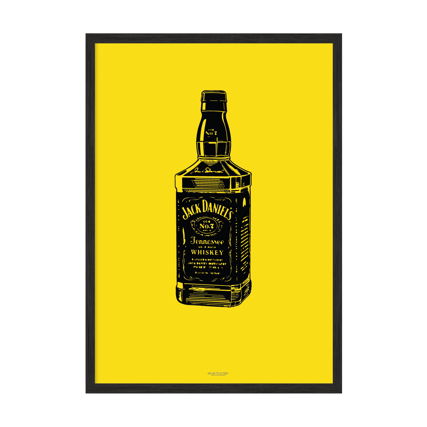 

Постер "Jack Daniels" с антибликовым стеклом 59.6 x 84 см в чёрной рамке