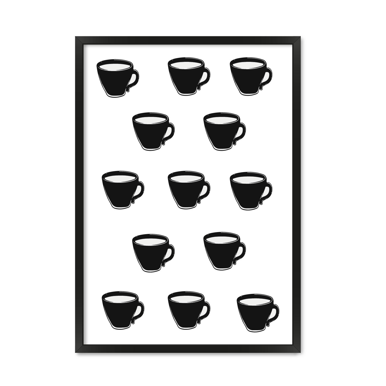 

Постер "Coffee cup" с антибликовым стеклом 29.7 x 42 см в чёрной рамке