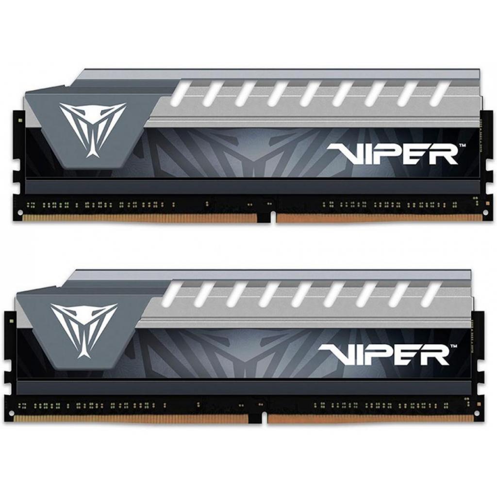 

Модуль памяти для компьютера DDR4 32GB (2x16GB) 2666 MHz Viper Elite Black/Gray Patriot (PVE432G266C6KGY)