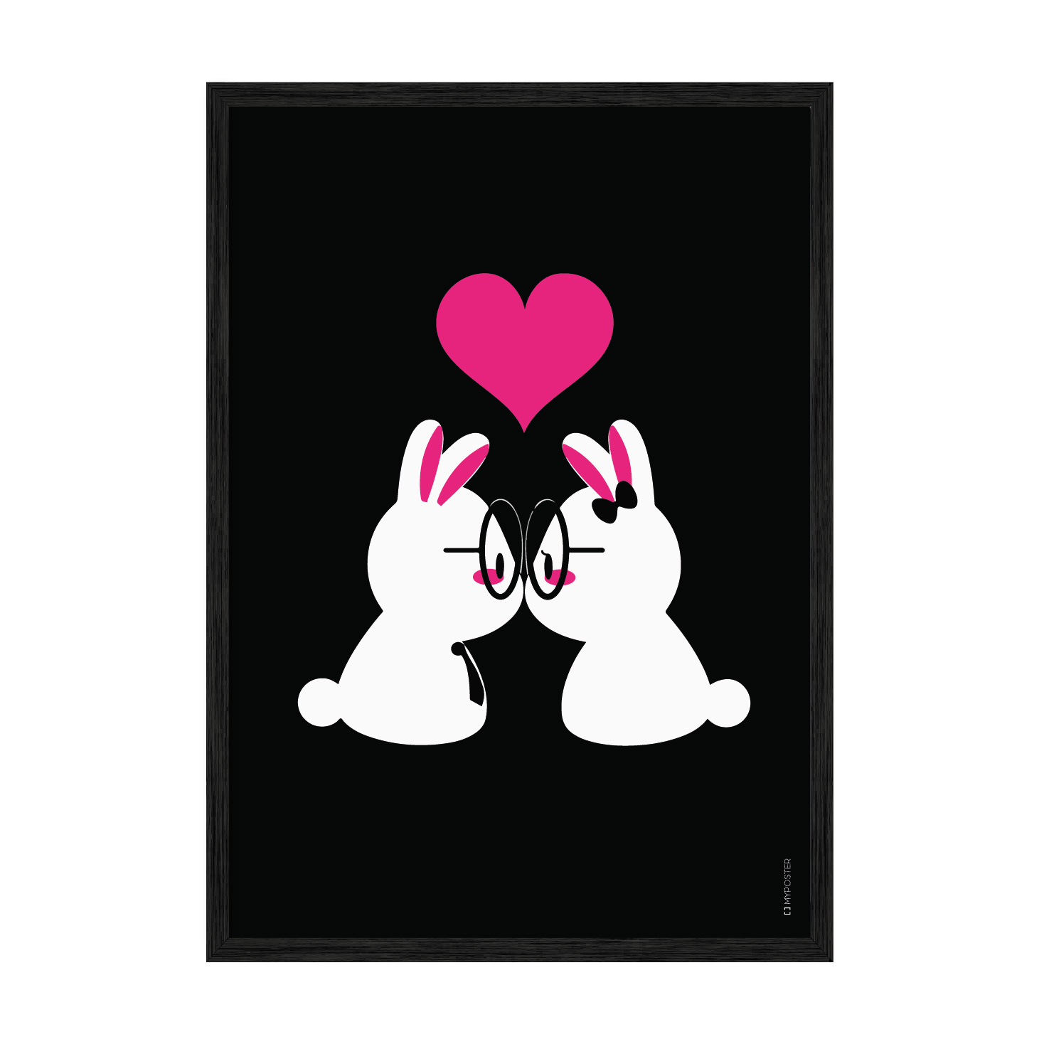 

Постер "Bunny Love" без стекла 59.6 x 84 см в чёрной рамке