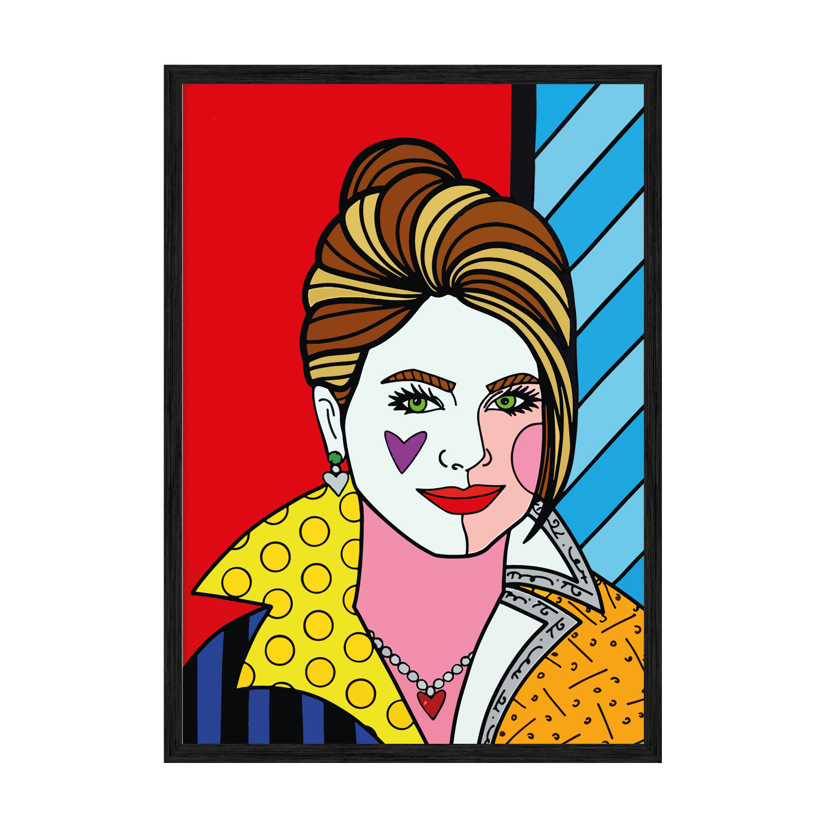 

Постер "Art Girl**" без стекла 59.6 x 84 см в чёрной рамке