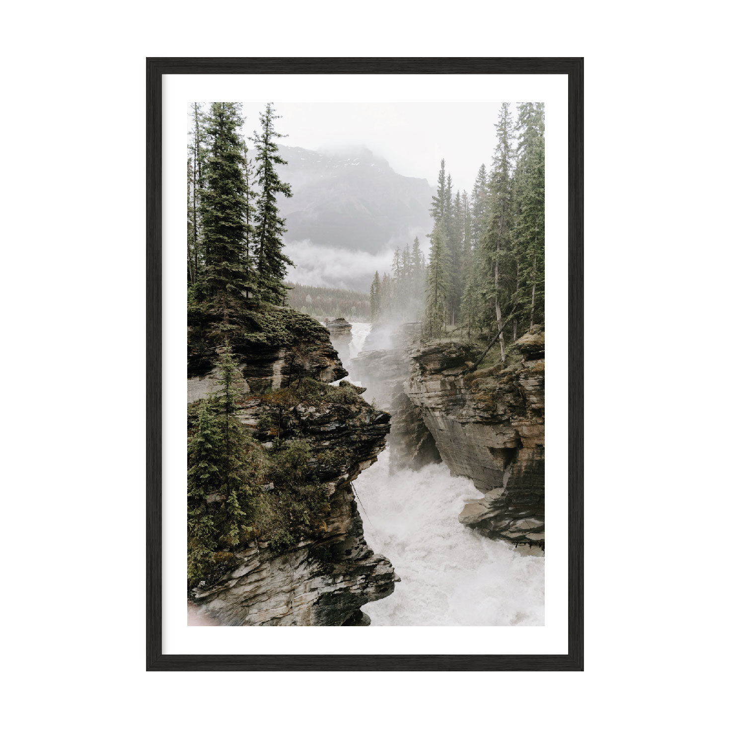 

Постер "Forest River" без стекла 596x840 мм в чёрной рамке