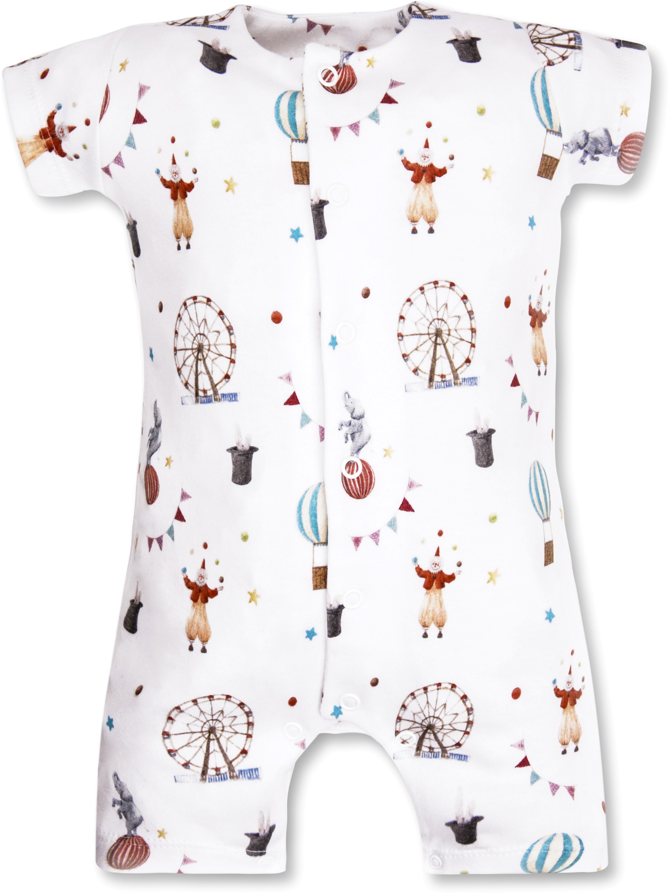 

Песочник Cotton Wonder Circus RP001 1-3 мес Белый