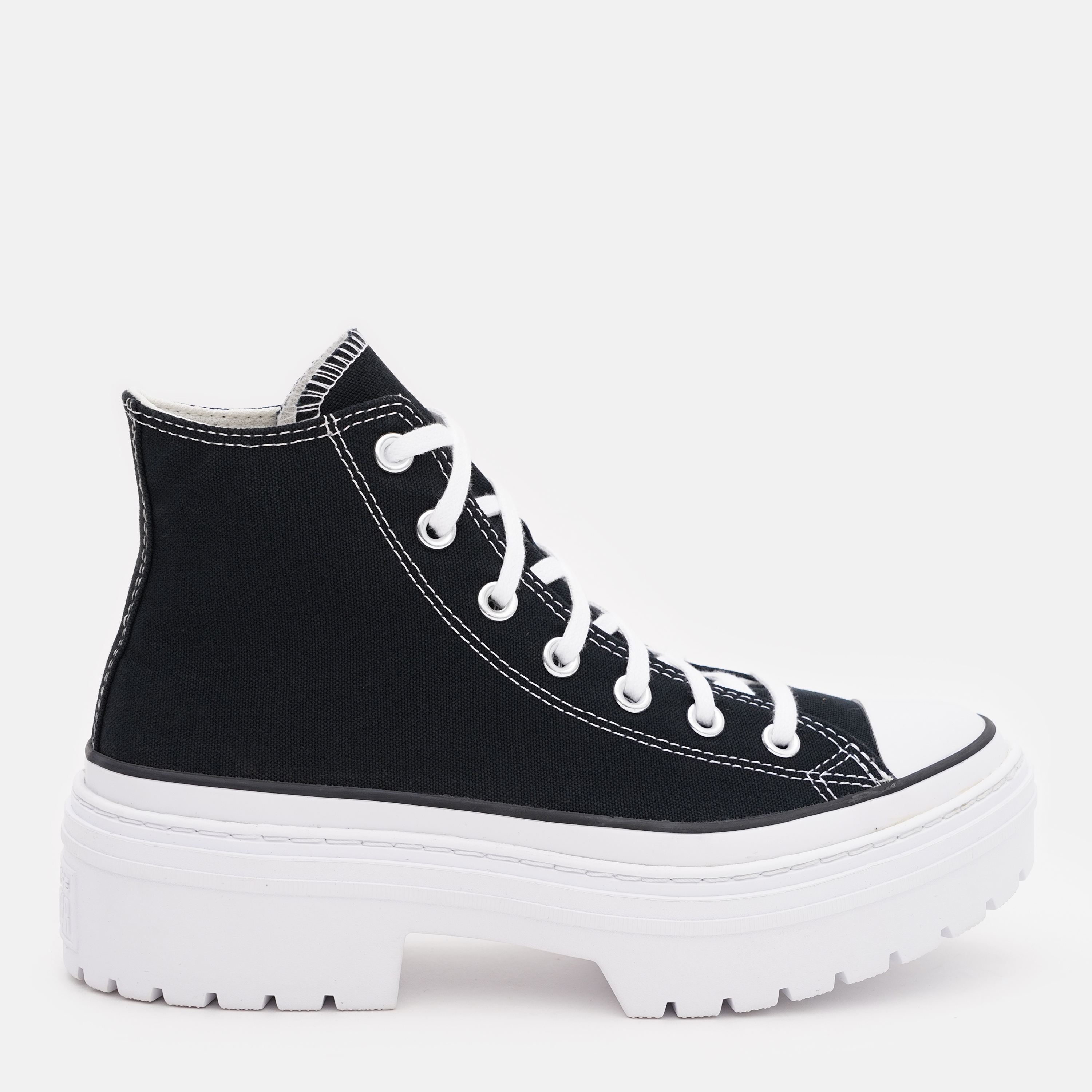 Акція на Жіночі кеди високі Converse Ctas Lugged Heel Hi A08258C 36.5 (6US) 23 см Чорні від Rozetka