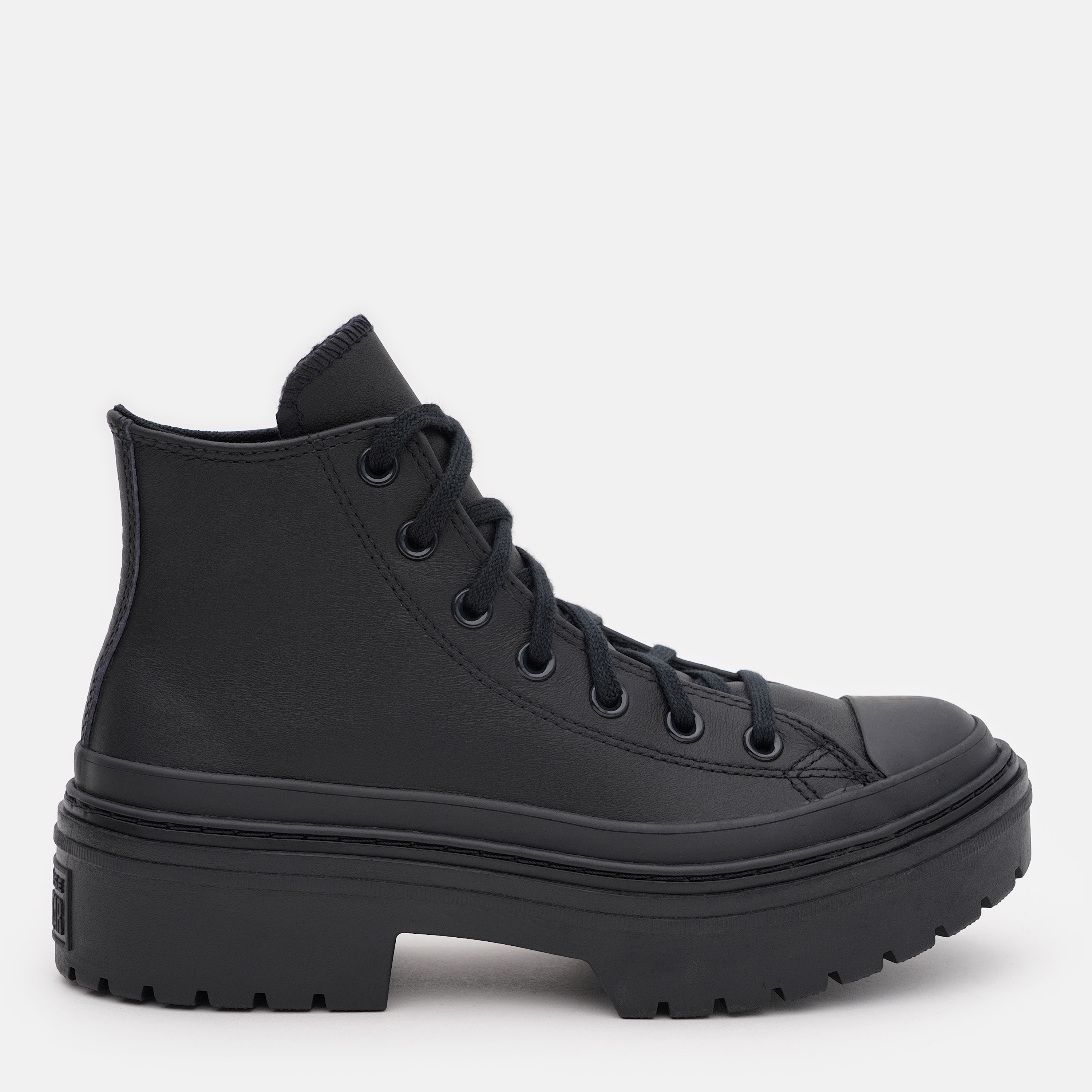 Акція на Жіночі кеди високі Converse Ctas Lugged Heel Hi A10369C 36.5 (6US) 23 см Чорні від Rozetka