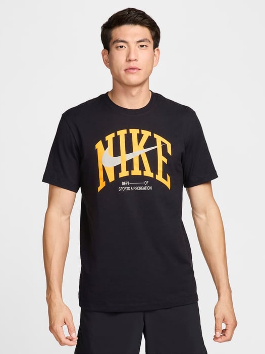 Акція на Футболка бавовняна довга чоловіча Nike M Nk Df Tee Modern Fitness FZ8048-010 M Чорна від Rozetka