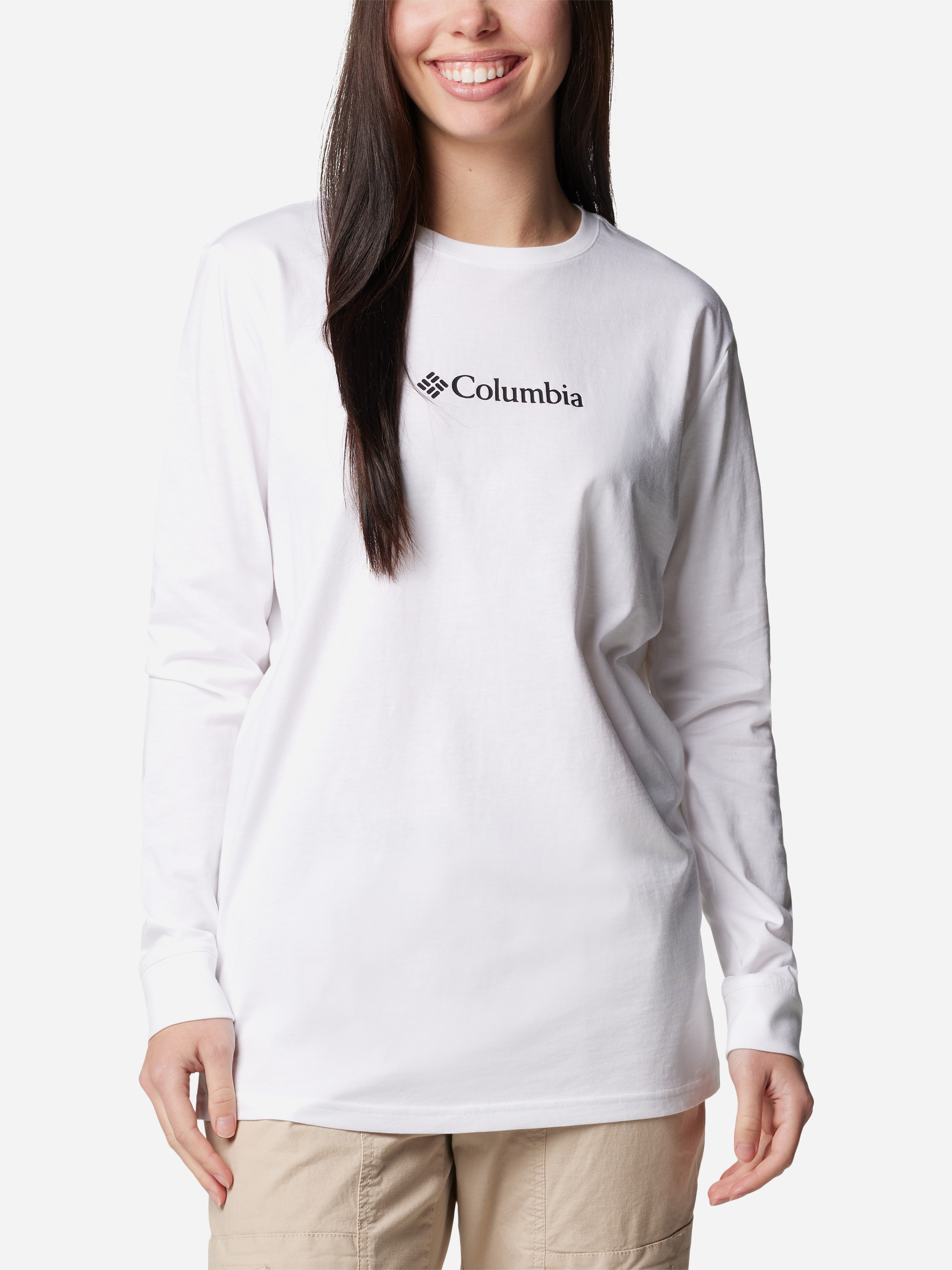 Акція на Лонгслів довгий жіночий Columbia North Cascades LS Tee 2013481105 M Білий від Rozetka