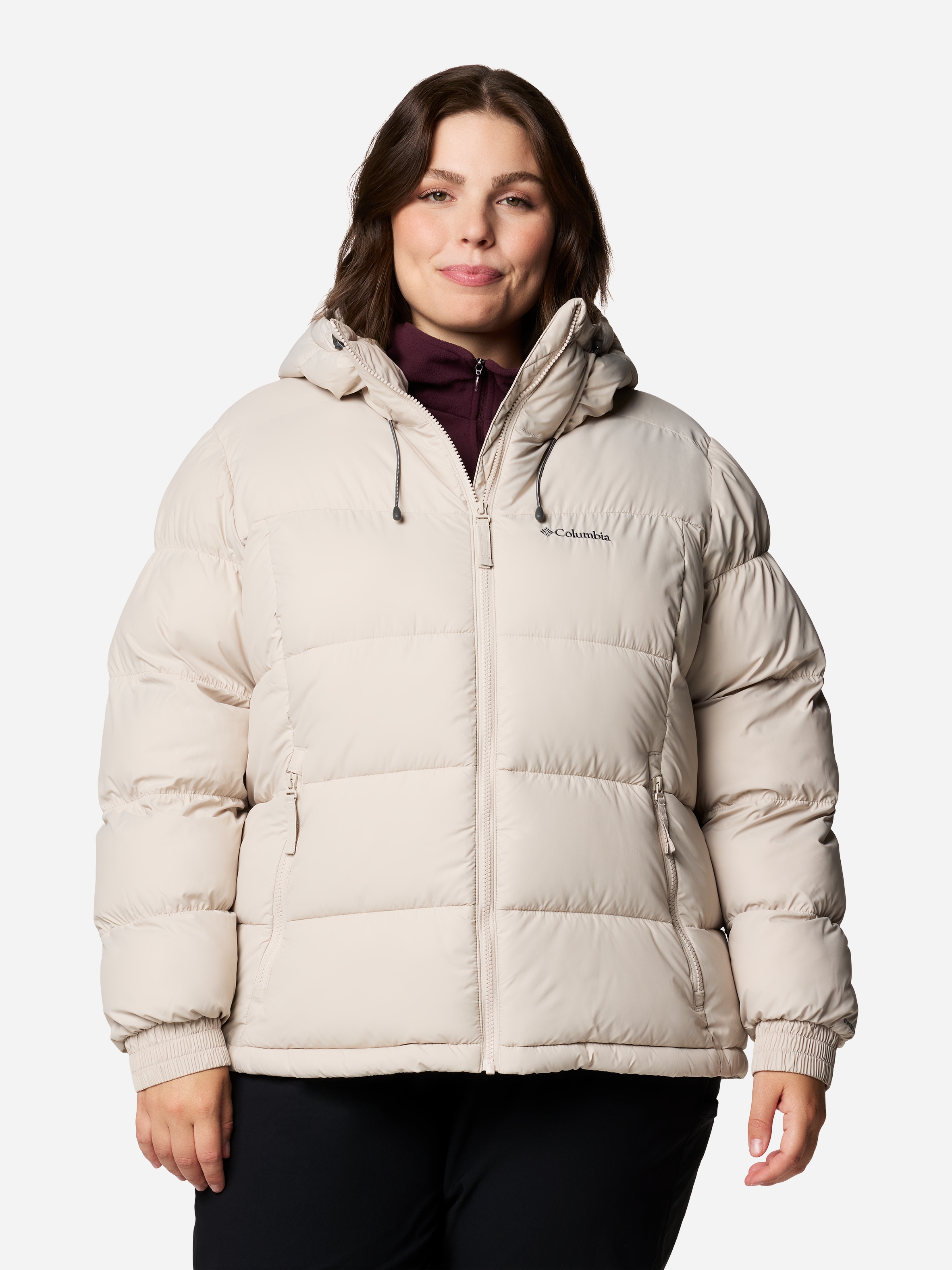 Акція на Куртка зимова коротка жіноча Columbia Pike Lake II Insulated Jacket 2051374279 XS Бежева від Rozetka