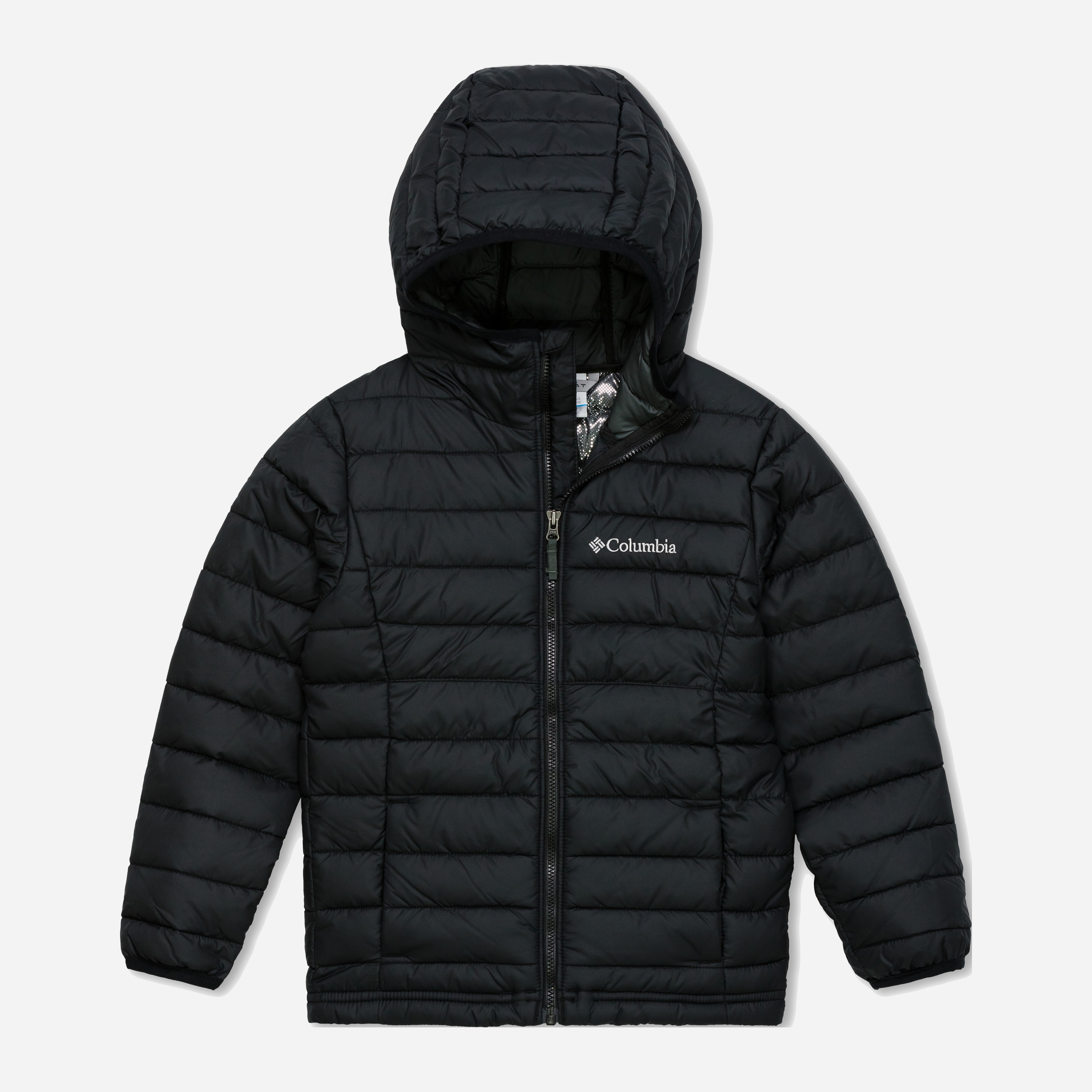 Акція на Дитяча зимова куртка для хлопчика Columbia Powder Lite II Hooded Jacket 2090023010 104-110 см Чорна від Rozetka