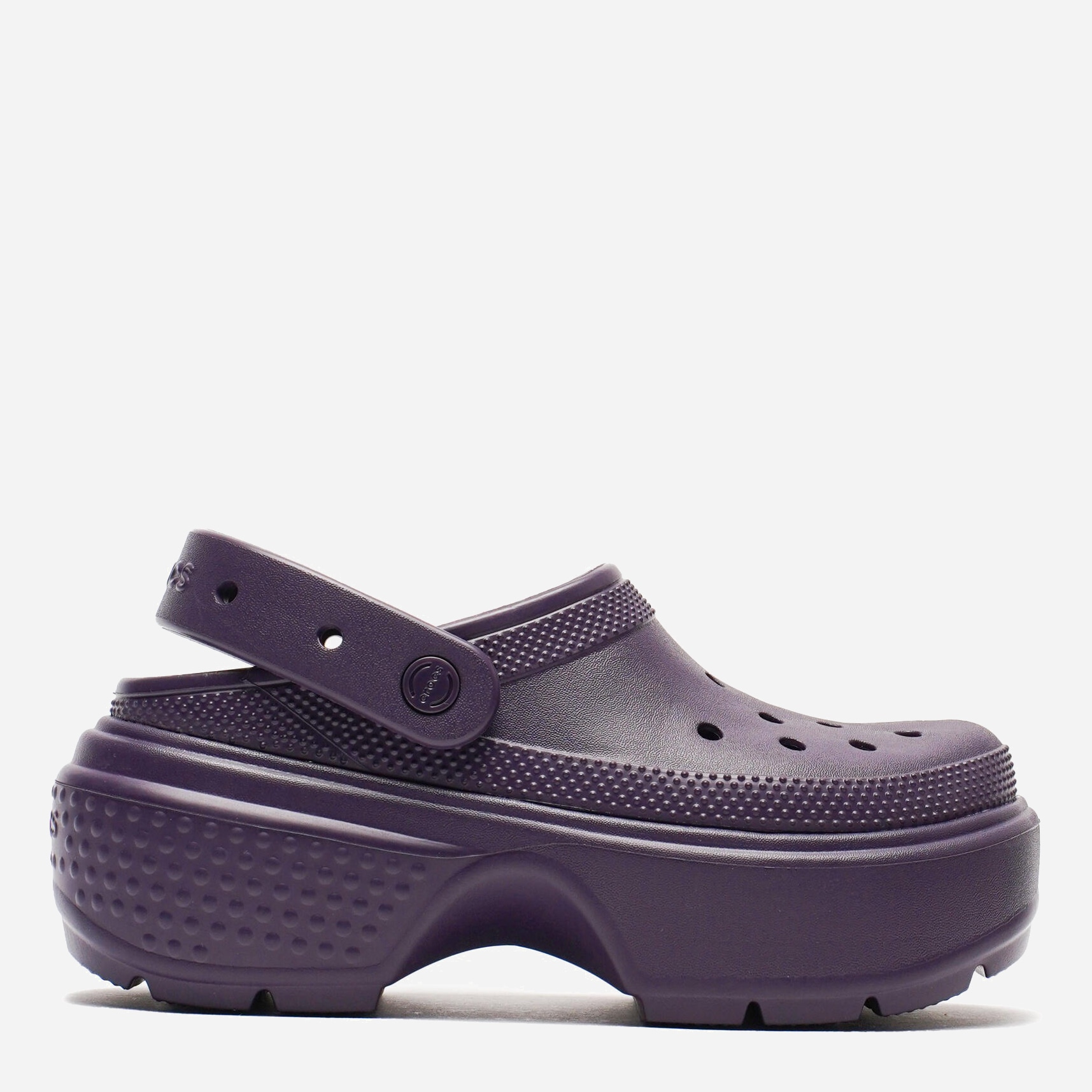 Акція на Жіночі крокси Crocs Stomp Clog 209347-5AS 36-37 (M4/W6) 22 см Темно-фіолетові від Rozetka