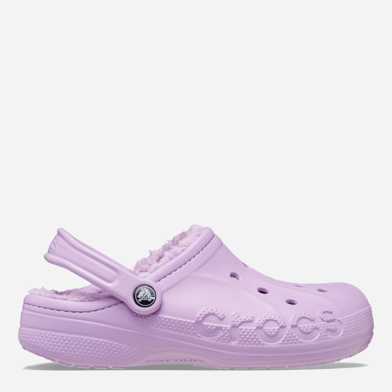 Акція на Жіночі крокси утеплені Crocs Baya Lined Clog 205969-5Q5 37-38 (M5/W7) 23 см Світло-фіолетові від Rozetka