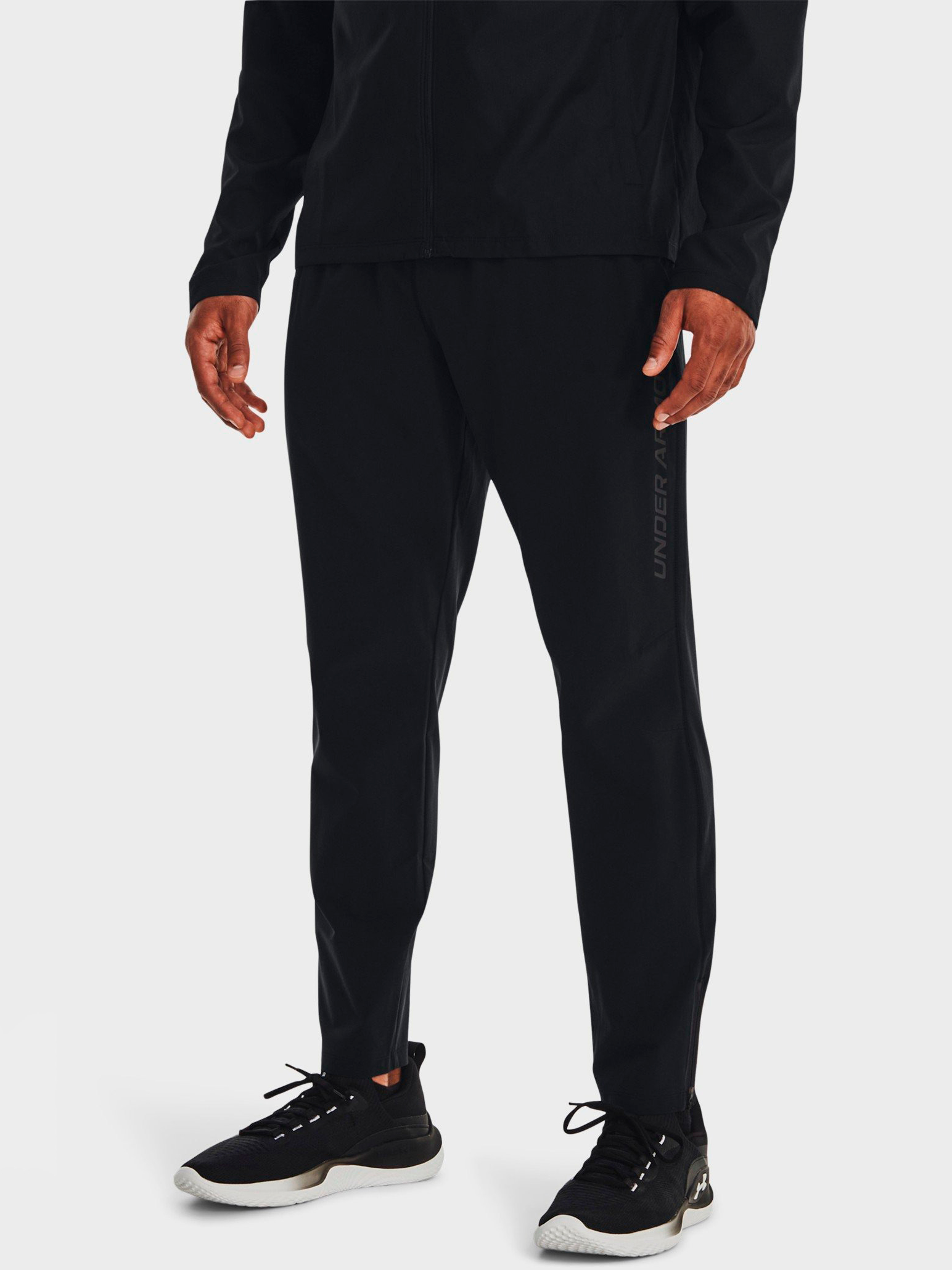 Акція на Спортивні штани чоловічі Under Armour Ua Storm Run Pants 1376800-001 2XL Чорні від Rozetka