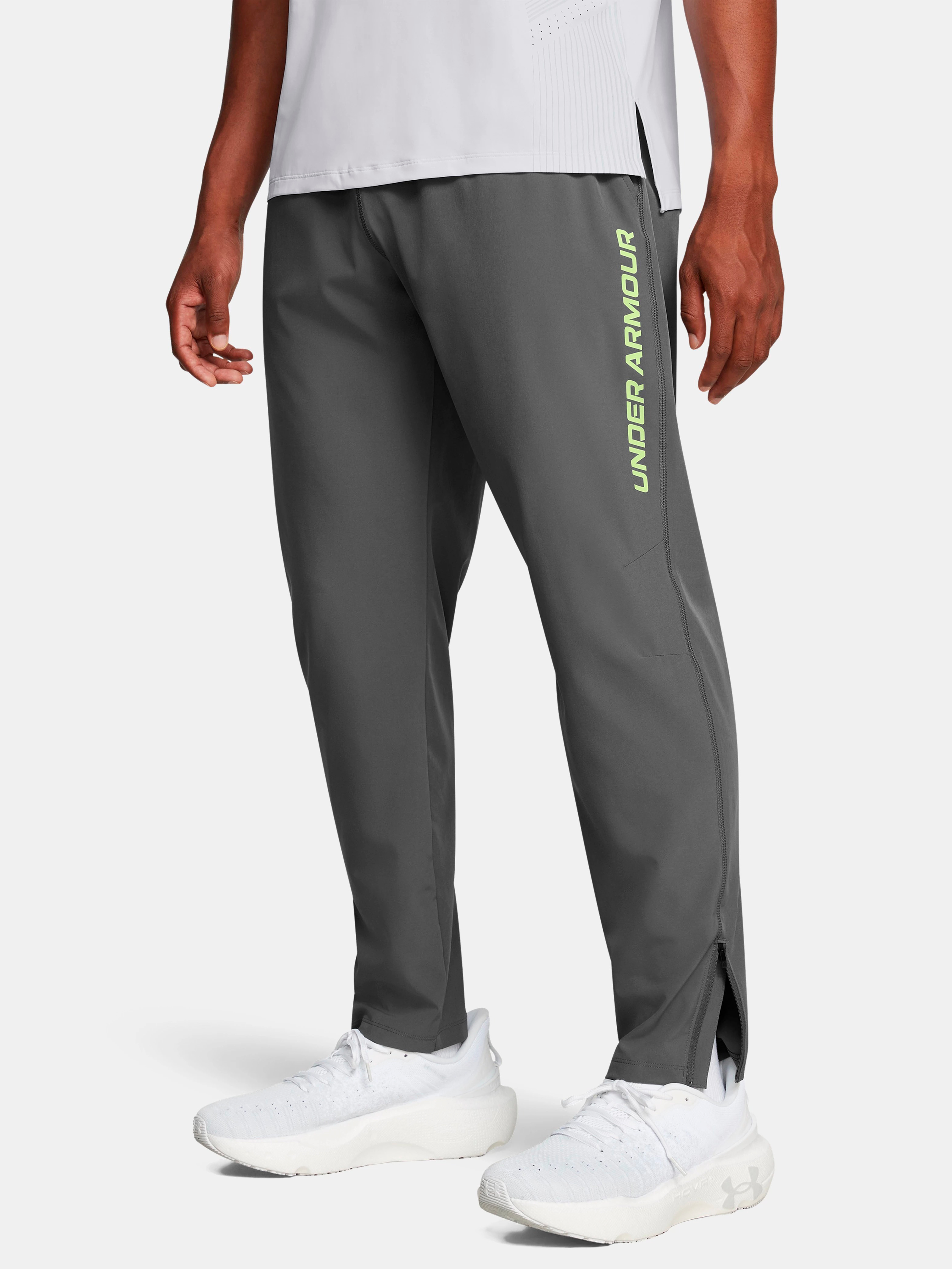 Акція на Спортивні штани чоловічі Under Armour Ua Storm Run Pants 1376800-026 M Сірі від Rozetka