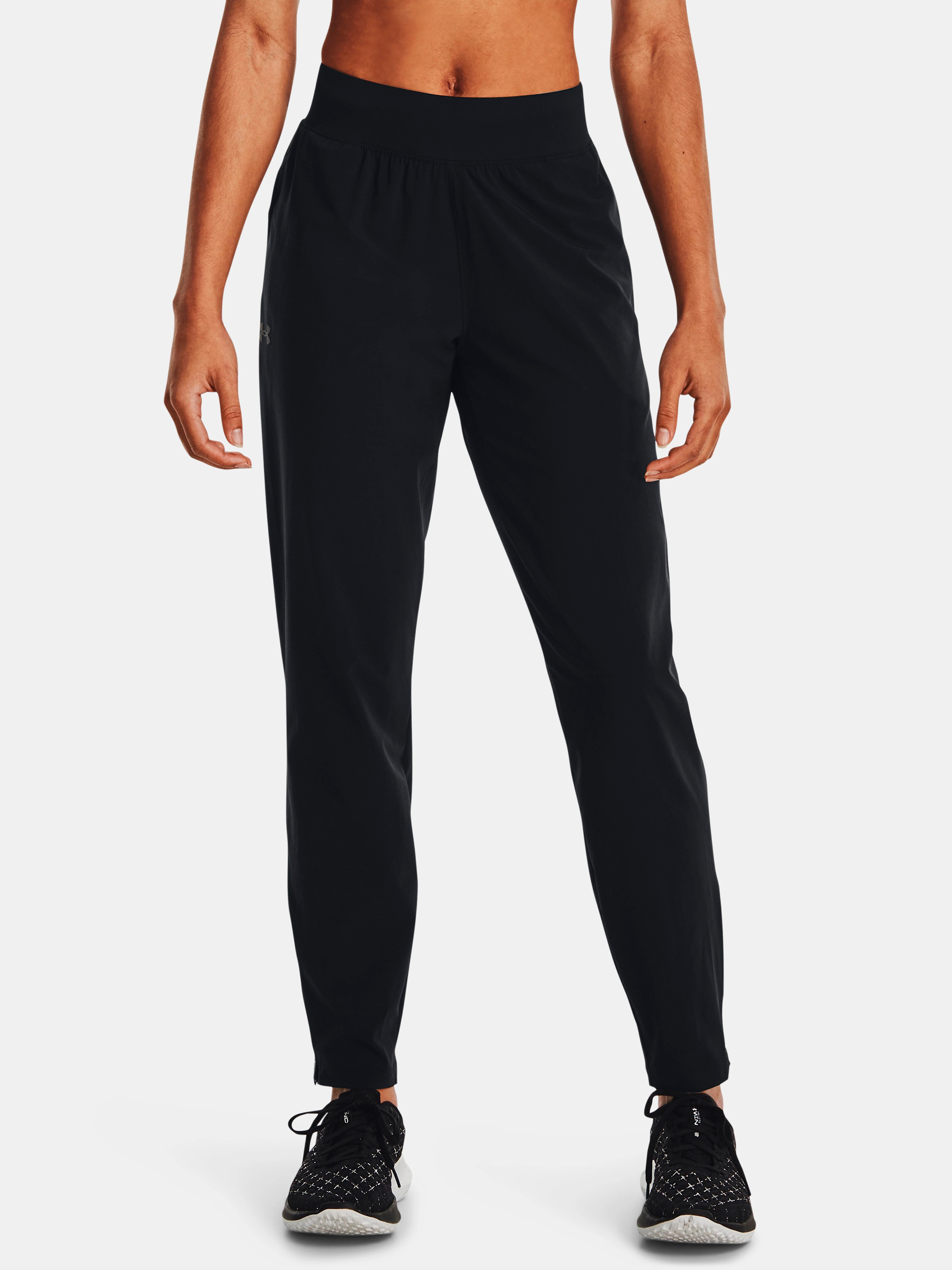 Акція на Спортивні штани жіночі Under Armour Ua Outrun The Storm Pants 1377042-001 S Чорні від Rozetka