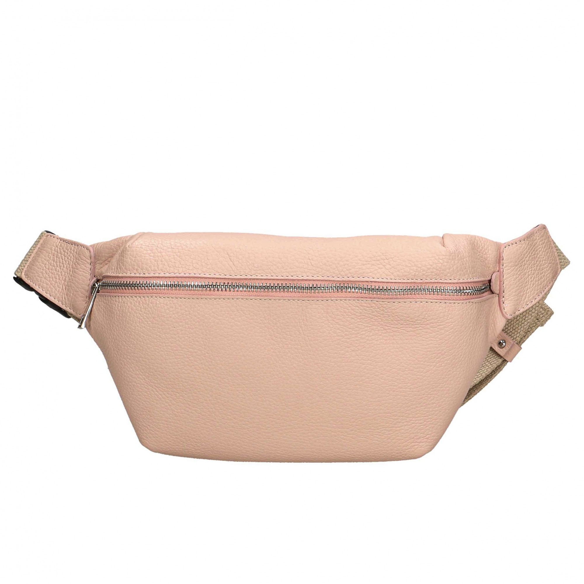 

Сумка поясная женская кожаная Italian Bags 11732_roze сливочно-кремовый