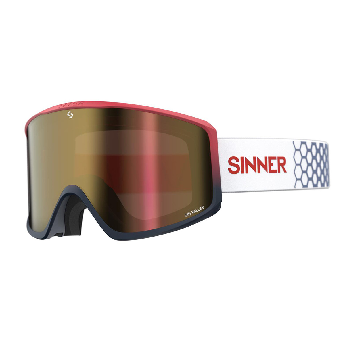

Маска гірськолижна Sinner Sin Valley Red Blue-Red Mir + Orange (SIGO-183-65-58)