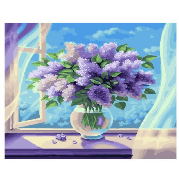 

Картина по номерам. Brushme "Букет из сирени" GX26005