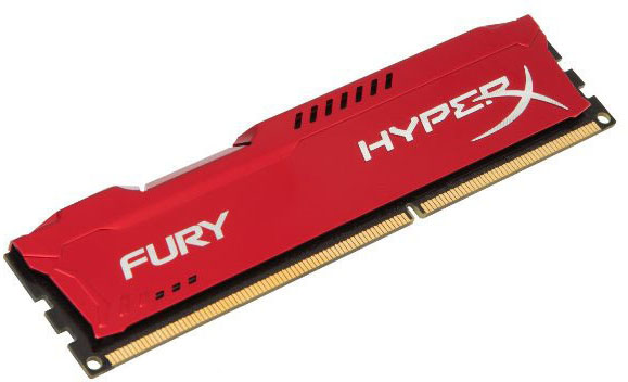 

Оперативная память HyperX DDR3-1866 4096MB PC3-14900 FURY Red (HX318C10FR/4)