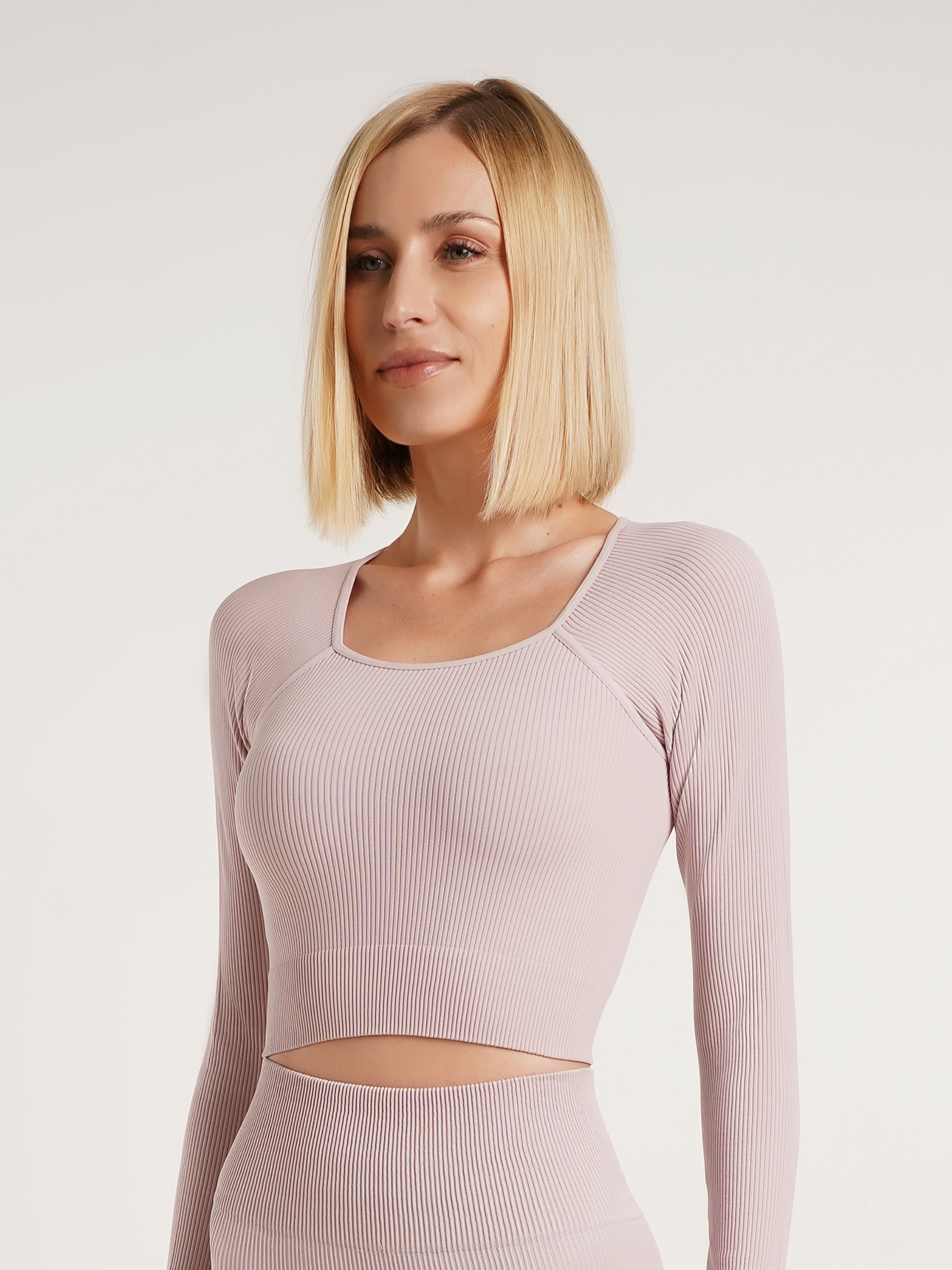 Акція на Топ в рубчик жіночий Giulia Crop Top Rib One Size від Rozetka